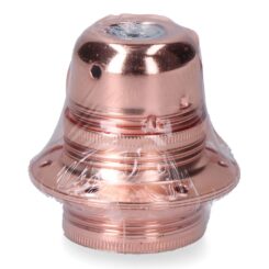 Porta-lâmpada E27 em metal, 100 W 250 V, rosa, Ø60 x 40 mm (embalado em película)