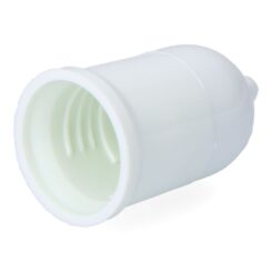Porta-lâmpada de construção com pendente E27, 4 a 250 V, branco, Ø35 x 60 mm (embalado em película)