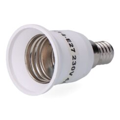Amplificador E-14 a E-27 4 a 230 V, branco, Ø39 x 70 mm (embalado em película)
