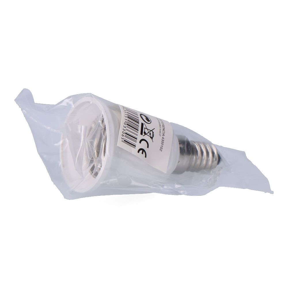 Amplificador E-14 a E-27 4 a 230 V, branco, Ø39 x 70 mm (embalado em película) - Image 2