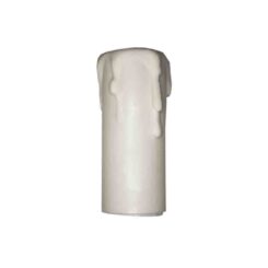 Vela curta para casquilhos E14 branco solera 853