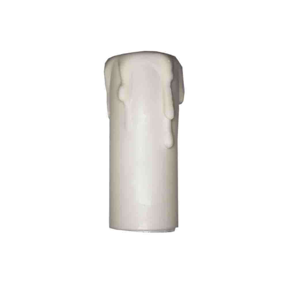 Vela curta para casquilhos E14 branco solera 853