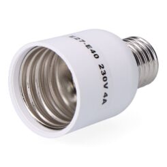Conversor de E27 a E40, 4 a 230 V, branco, Ø47 x 79 mm (embalado em película)