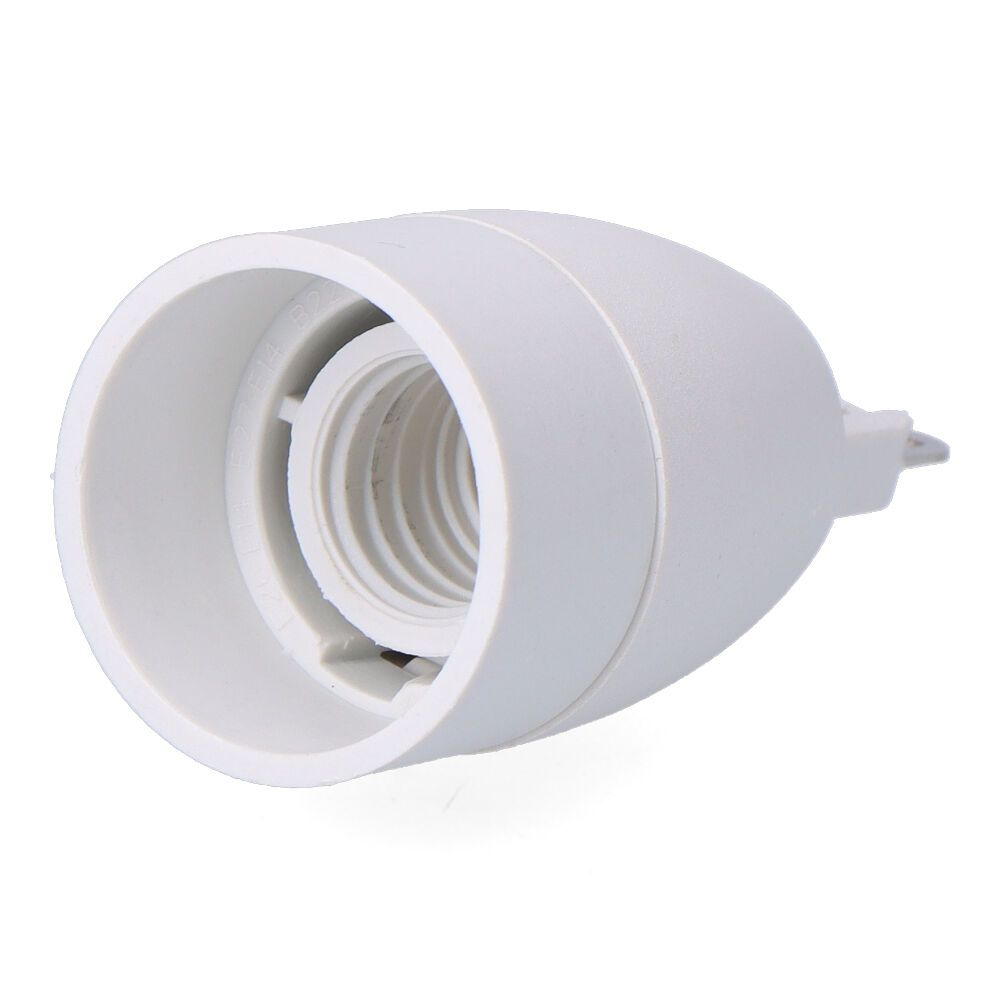 Conversor de G9 a E14, 2 a 230 V, branco, Ø30 x 57 mm (embalado em película)