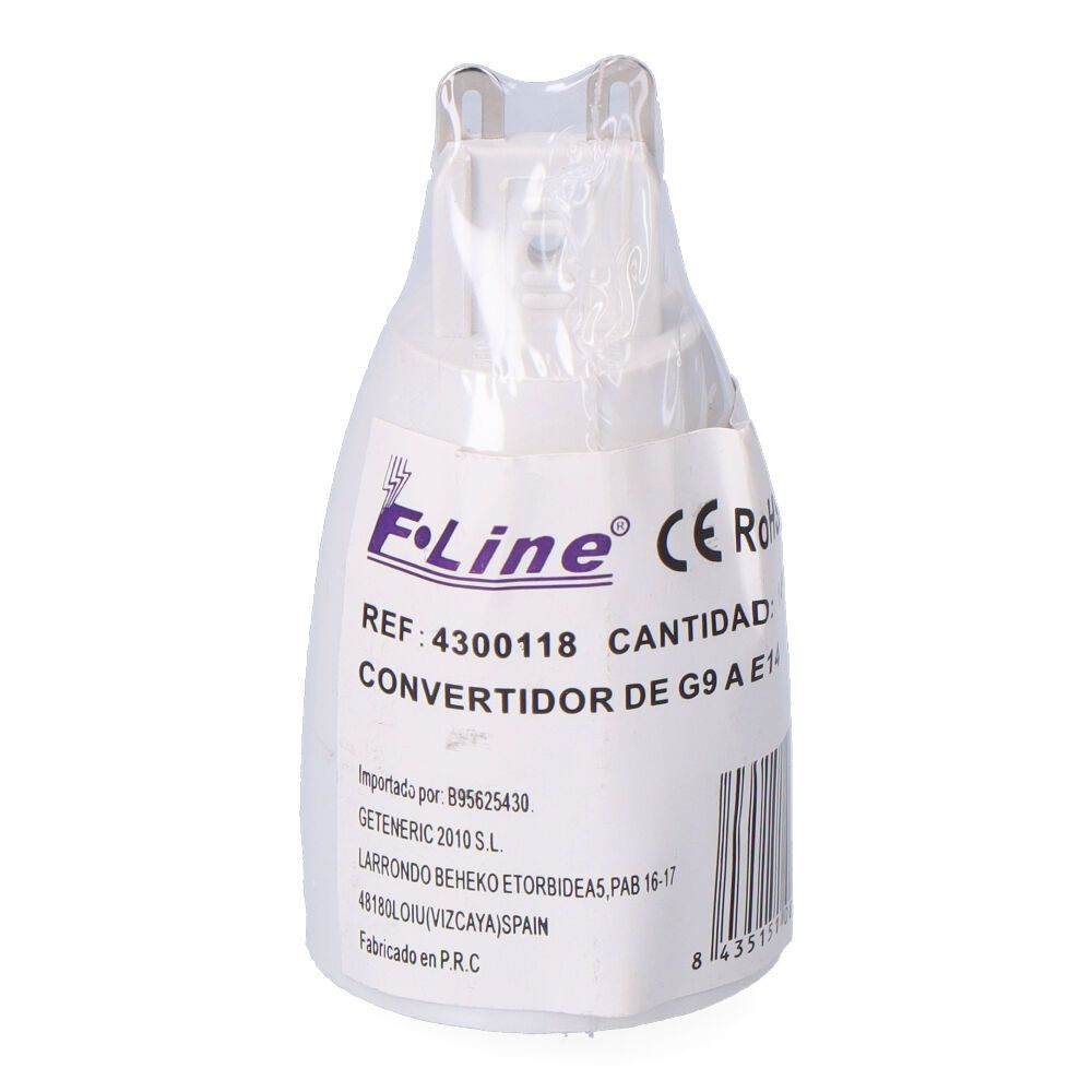 Conversor de G9 a E14, 2 a 230 V, branco, Ø30 x 57 mm (embalado em película) - Image 2