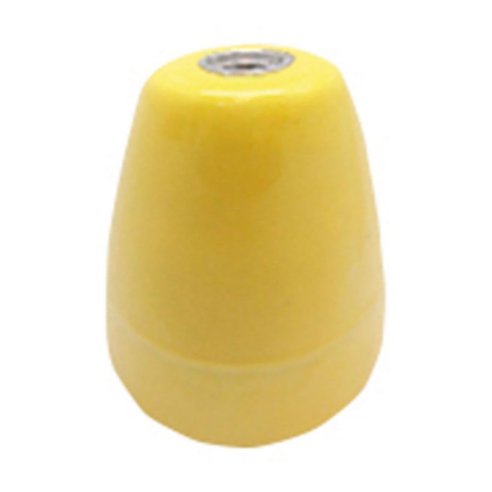 Casquilho cerâmico vintage E27 4 a 100 W 250 v~ amarelo, Ø47 x 59 mm