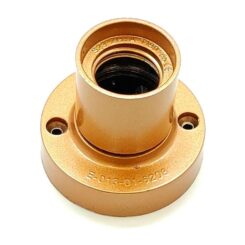 Casquilho de superfície  E27 4 a 250 v~ dourado Ø67 x 57 mm