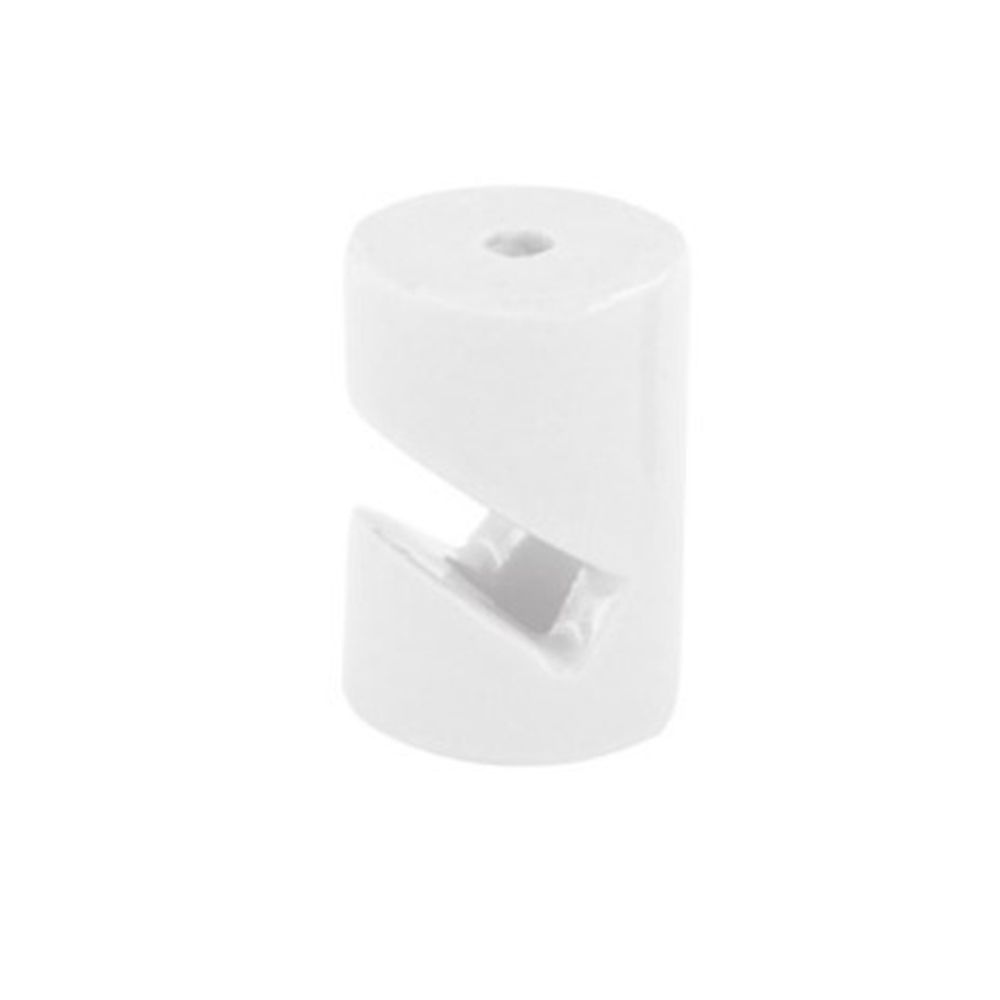 Suporte de plástico, cilíndrico em formato de V, branco 5 unidades