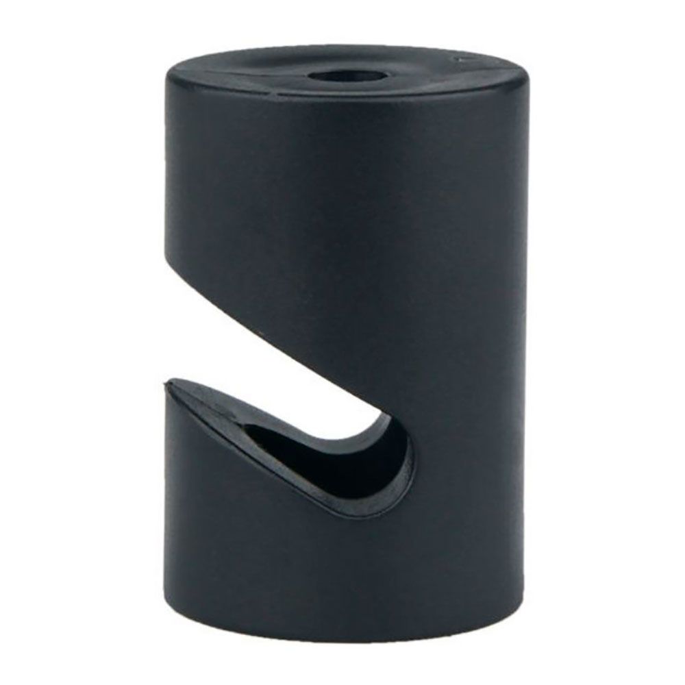 Suporte de plástico, cilíndrico em formato de V, preto, 5 unidades