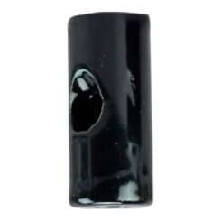 Deriva cabos de porcelana cilíndrico para teto, preto, 5 unidades Ø20 x 45 mm