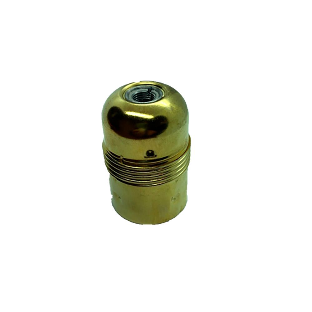 Casquilho vintage em metal latão e27