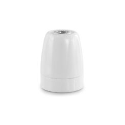 Casquilho E27 porcelana serie vintage 4A 250V Ø47x59mm branco