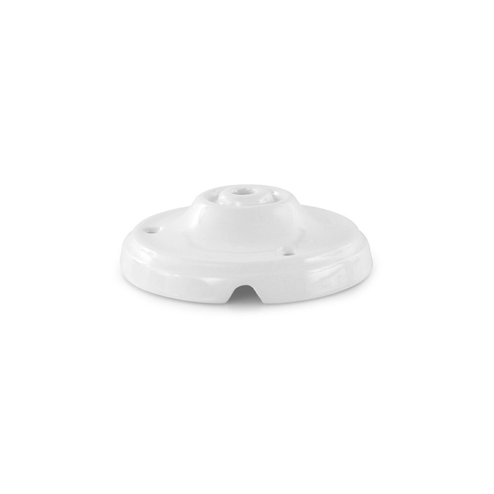 Floron Ø105mm porcelana vintage série branca inclui KIT de montagem