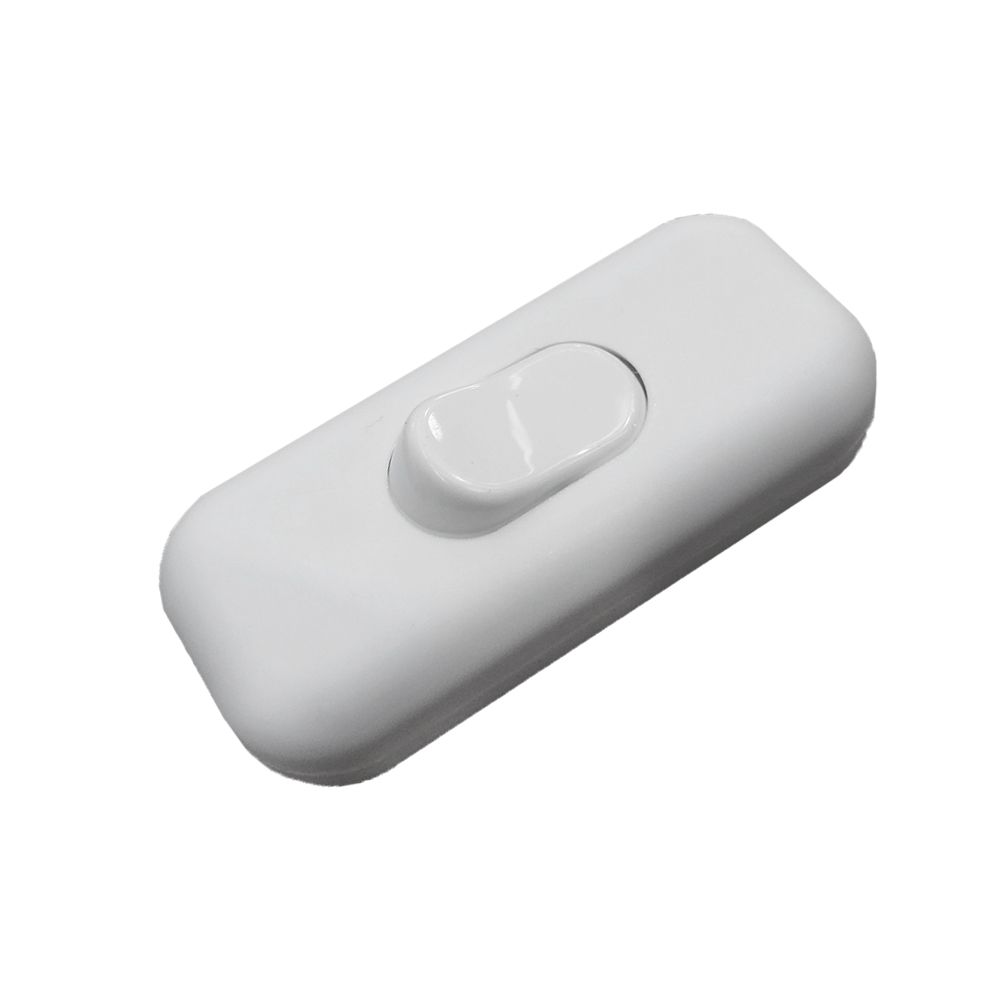 Interruptor unipolar 2A montado branco