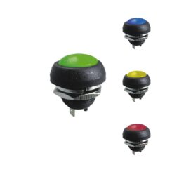 Substituição do pulsador curto 1A 250V cores sortidas