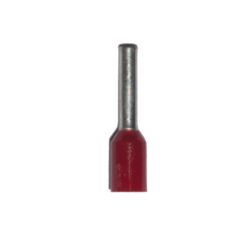 Ponteira isolada 01,00 mm², vermelho, 100 unidades