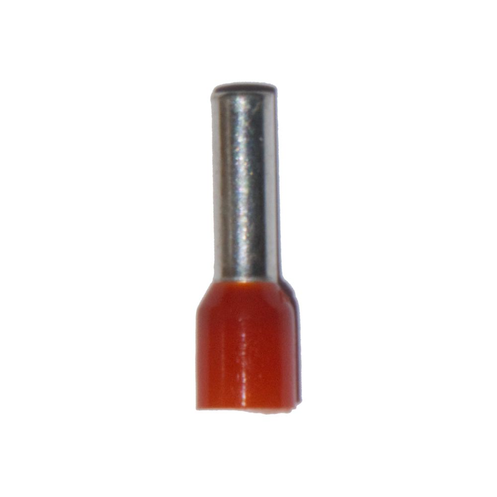 Ponteira isolada 04,00 mm², laranja, 100 unidades