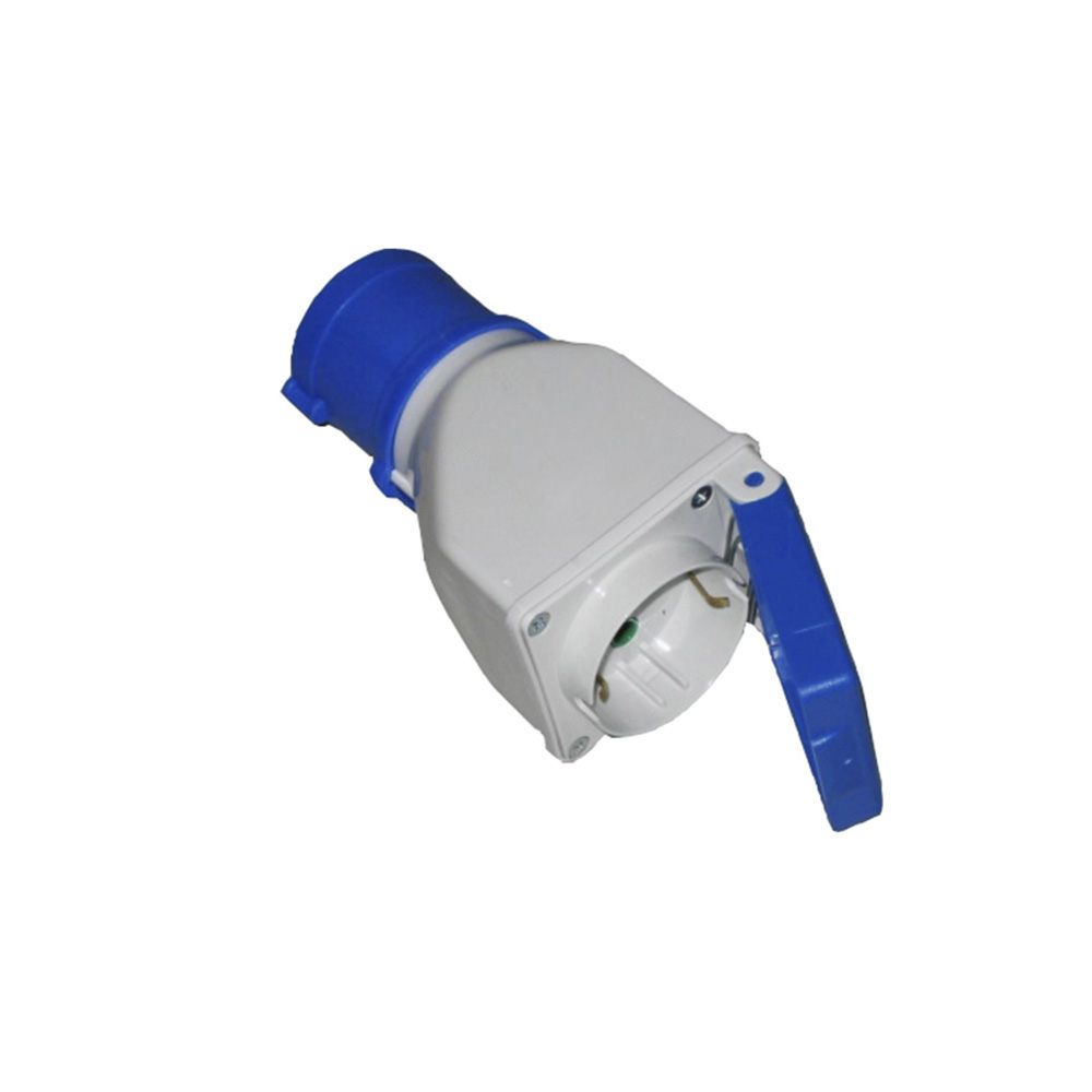 Adaptador cetac para base schuko tipo 2P+T com tampa 16A 230V~ IP44 solera