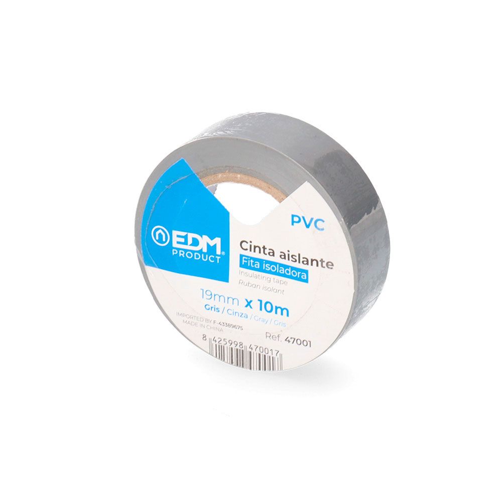 Fita isolante cinza de supra qualidade 19 mm x 10 m - Image 3