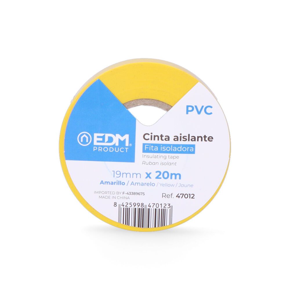 Fita isolante amarela de qualidade supra 19 mm x 20 m - Image 2