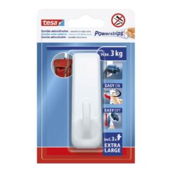 Gancho autoadesivo powerstrips XL, branco retangular