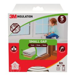 Perfil isolante clássico para frestas pequenas de 1 - 3 mm, branco, 6 m
