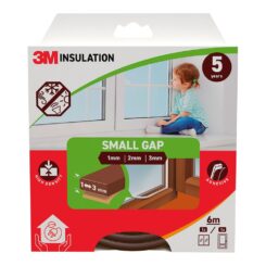 Perfil isolante clássico para frestas pequenas de 1 - 3 mm, castanho, 6 m
