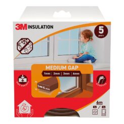 Vedante de isolamento clássico para vãos médios de 1-4 mm, castanho, 6 m