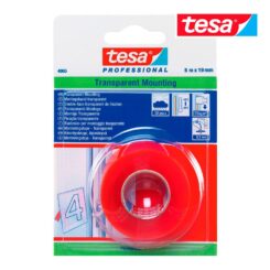 Fita dupla face vermelho exterior premium 19 mm x 5 m