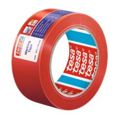 Fita de sinalização adesivo vermelha 50 mm x 33 m