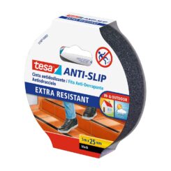 Fita de antiderrapante preta 25 mm x 5 m