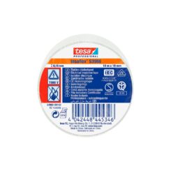 Fita isolante branca aprovada 19 mm x 10 m