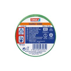Fita isolante verde aprovada 19 mm x 20 m