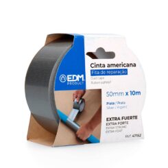 Fita adesiva americana prata 50 mm x 10 m