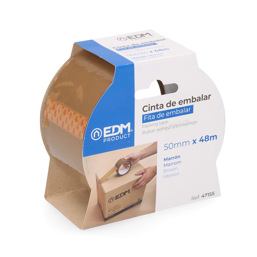 Fita de embalagem marrom 48 microns 50 mm x 48 m