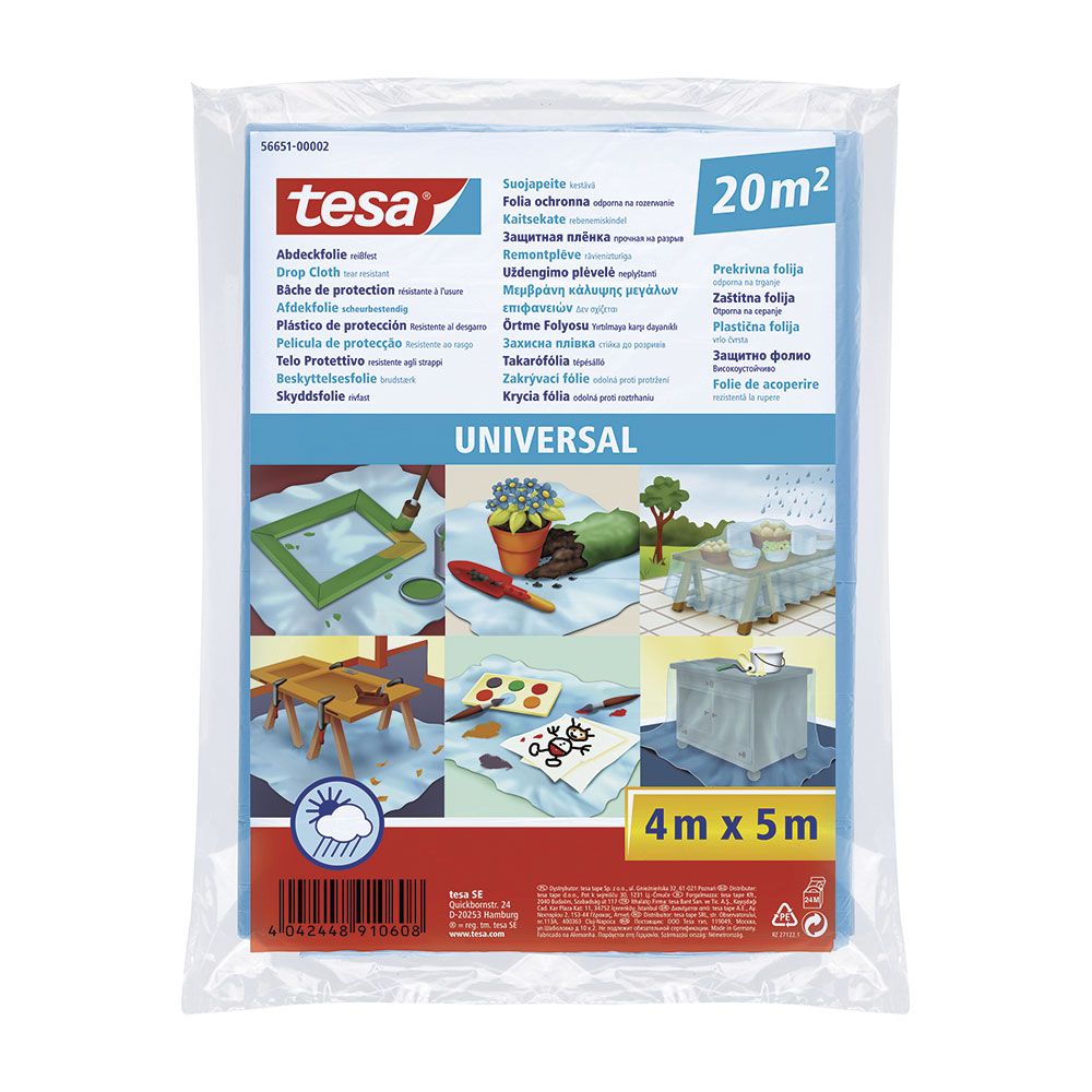 TESA Plástico protetor 20 m² universal