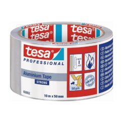 TESA Fita universal de alumínio 30 mícrons com protetor 50 mm x 10 m