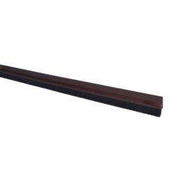 Regua veda porta PVC rigido castanho 1 m