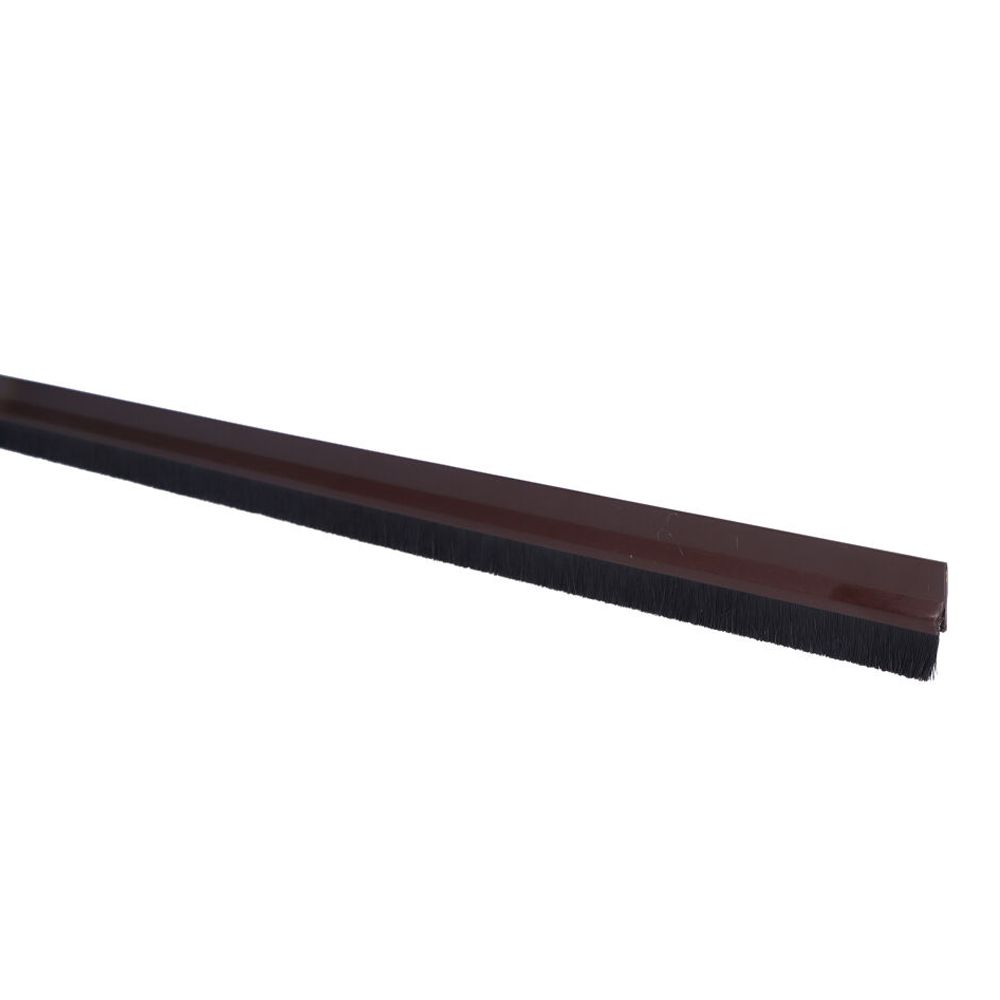 Regua veda porta PVC rigido castanho 1 m