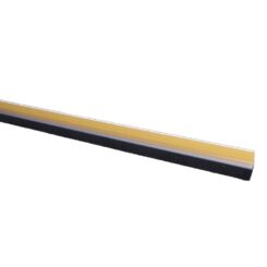 Regua veda porta PVC rigido transparente 1 m