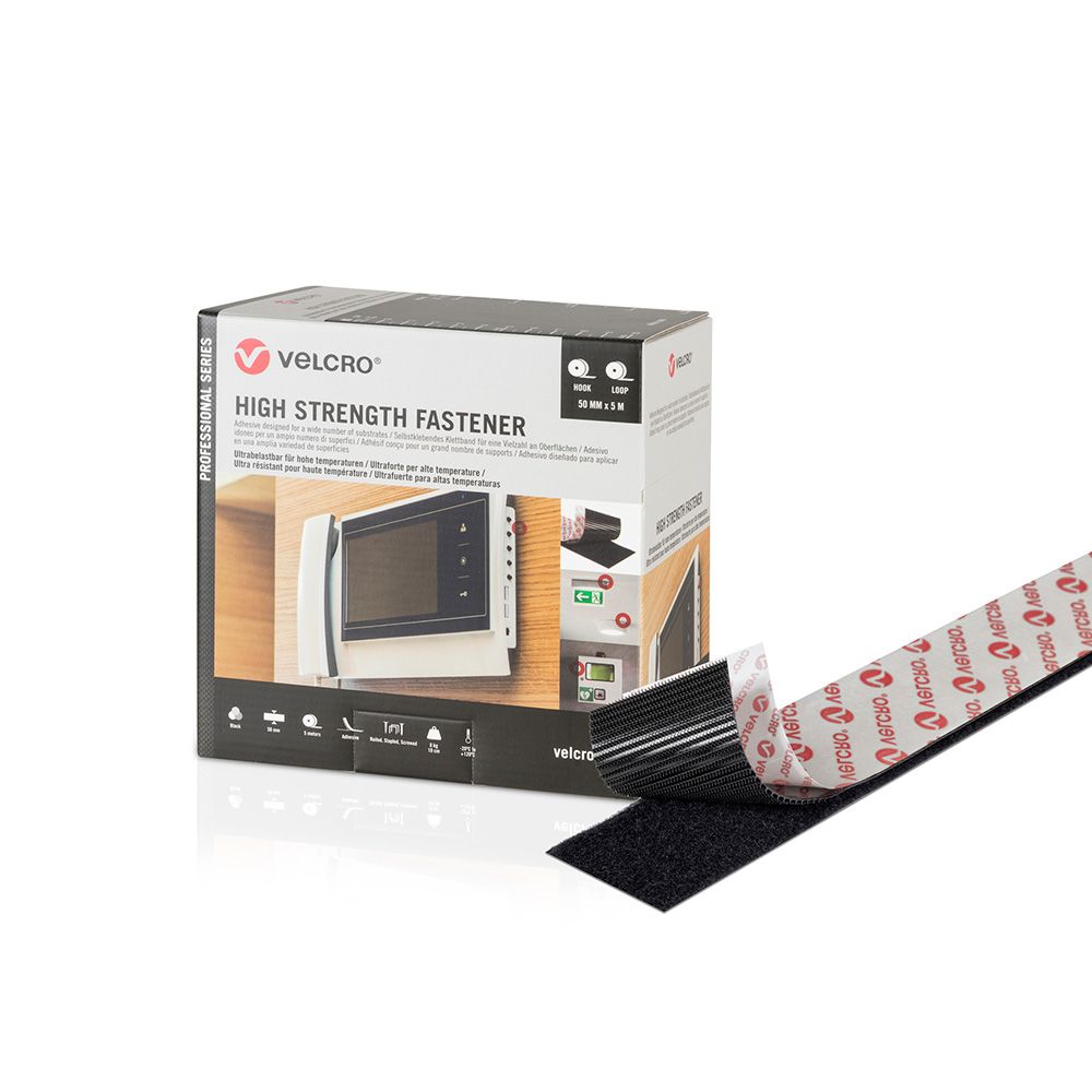 Fita adesiva ultra-forte preta 50 mm x 5 m