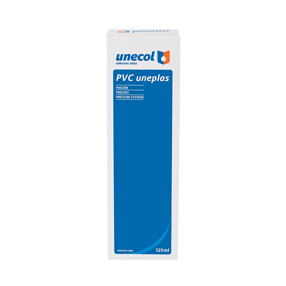 Adesivo PVC uneplas tubo 125 ml estojo + dispensador