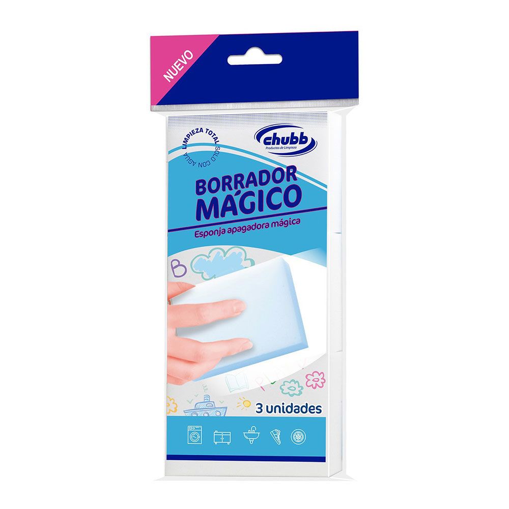 Saco esponja mágica 3 unidades 10x7x3cm C01153 chubb