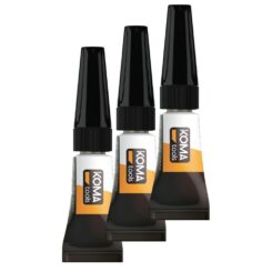 Adesivo cianoacrilato instantâneo 3 x 1g