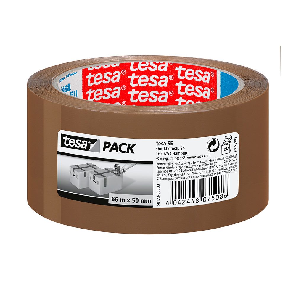 Fita de embalagem castanho 46 microns 50 mm x 66 m