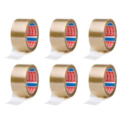 Fita de embalagem transparente 28 microns 50 mm x 66 m, 6 UDS
