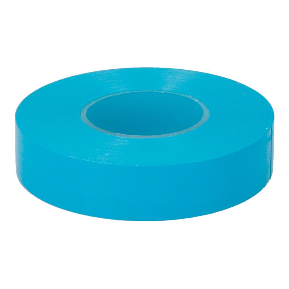 Fita isolante eletricidade profissional PVC alta aderência 19 mm x 33 m azul