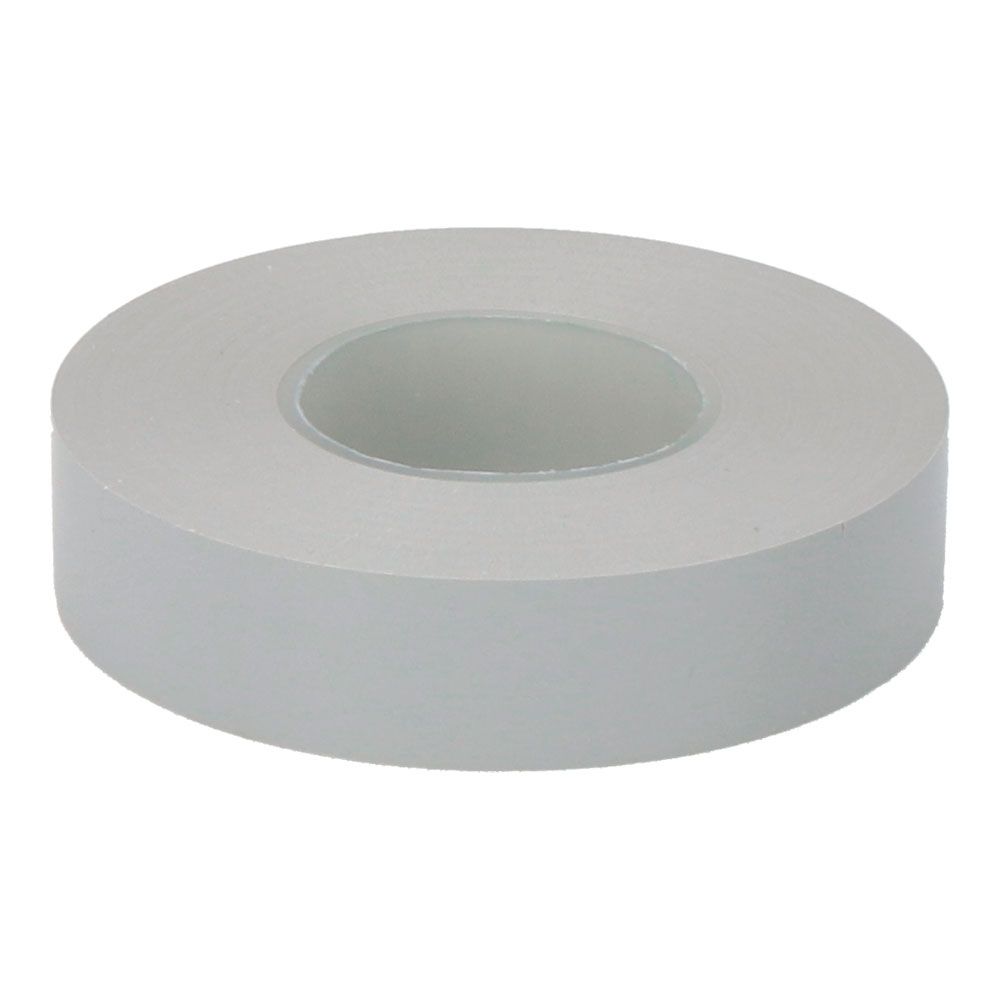Fita isolante eletricidade profissional PVC alta aderência 19 mm x 33 m cinza