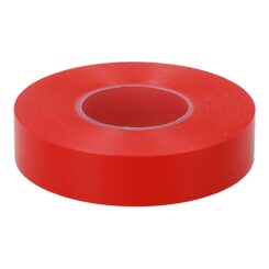 Fita isolante eletricidade profissional PVC alta aderência 19 mm x 33 m vermelha