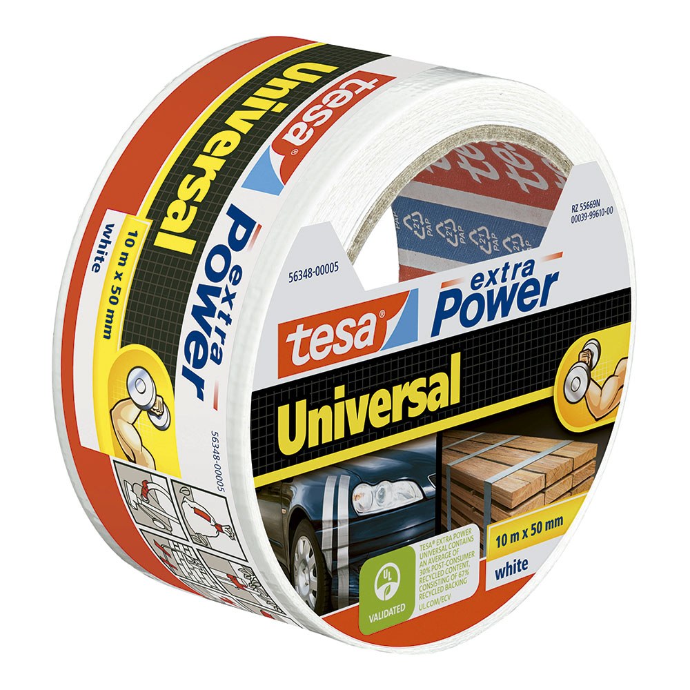 Cinta americana extra power universal blanca 50 mm x 10 m